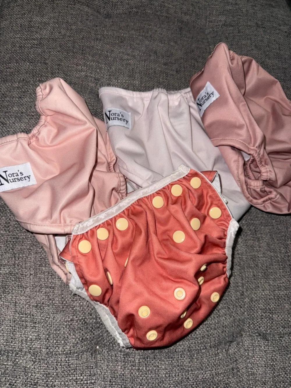 Nora’s nursery reusable diapers lot of 4